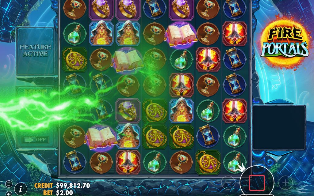 Free Spins round on the 7x7 grid