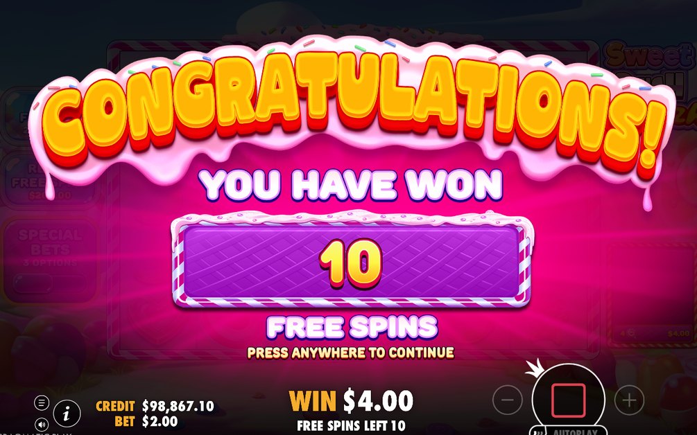 Free Spins mode on the 6x5 grid